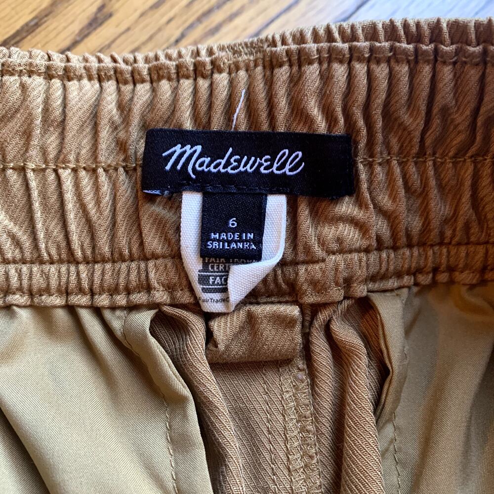 Madewell Women's Neale Straight-Leg Pant In Drapeweave CM5 Mustard Gold Size 6 - Picture 9 of 16